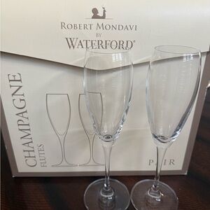 Waterford Robert Mondavi Champagne Flutes - Clear